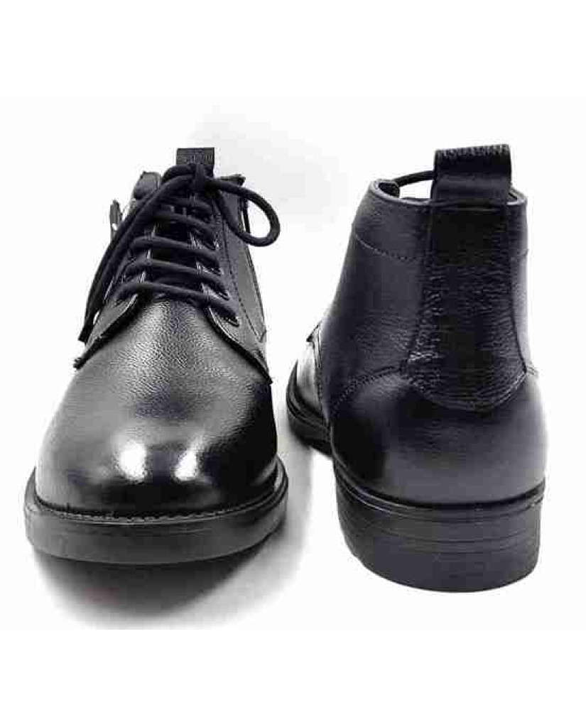 Biker-02: Balujas Men's Black Leather Boots