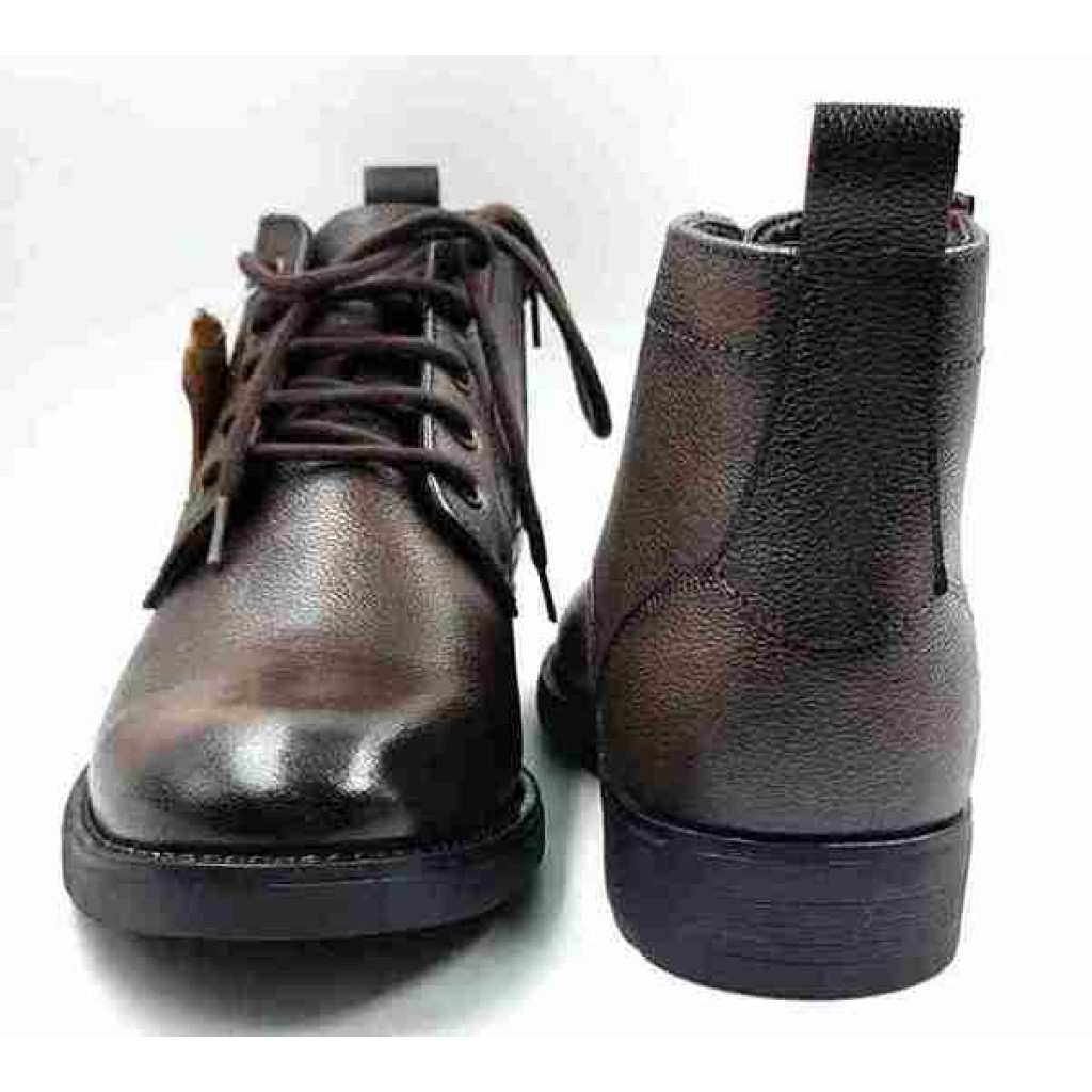 Biker-02: Balujas Men's Brown Leather Boots