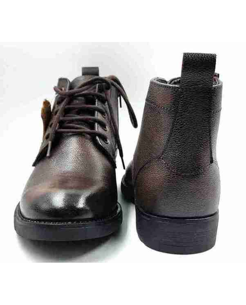 Biker-02: Balujas Men's Brown Leather Boots