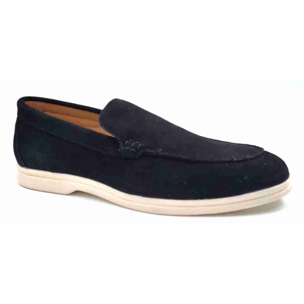 SA-07: Balujas Black Casual Loafers
