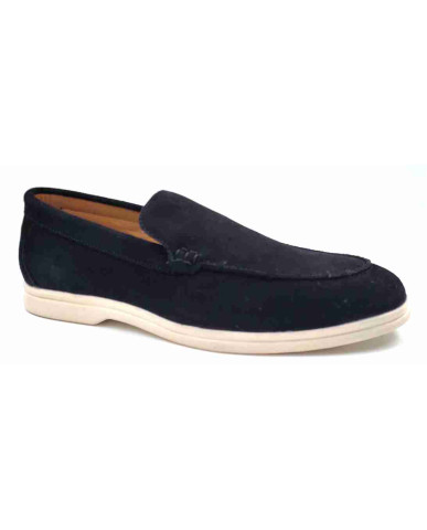 SA-07: Balujas Black Casual Loafers