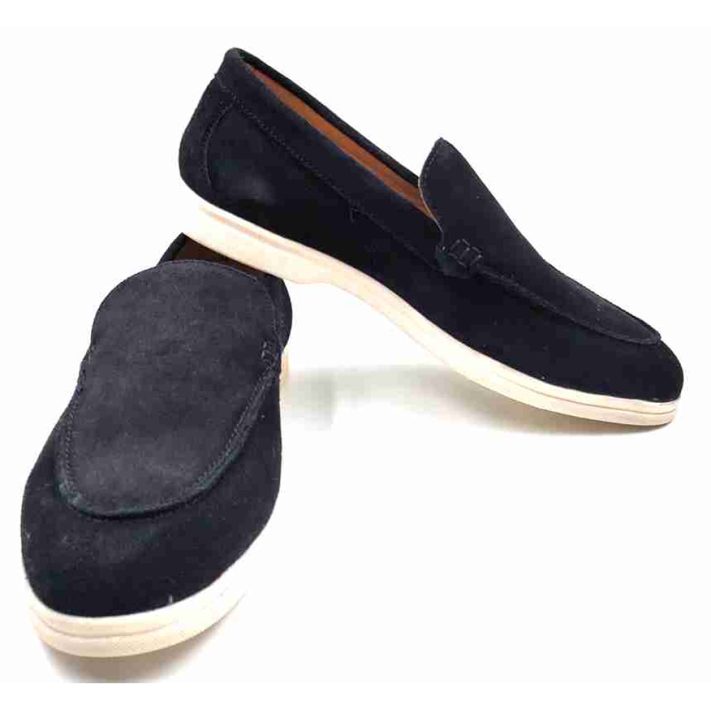 SA-07: Balujas Black Casual Loafers