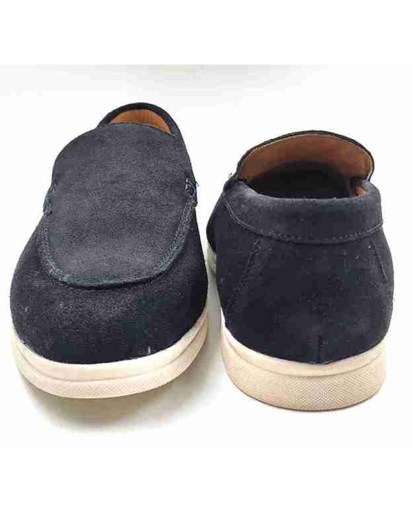 SA-07: Balujas Black Casual Loafers