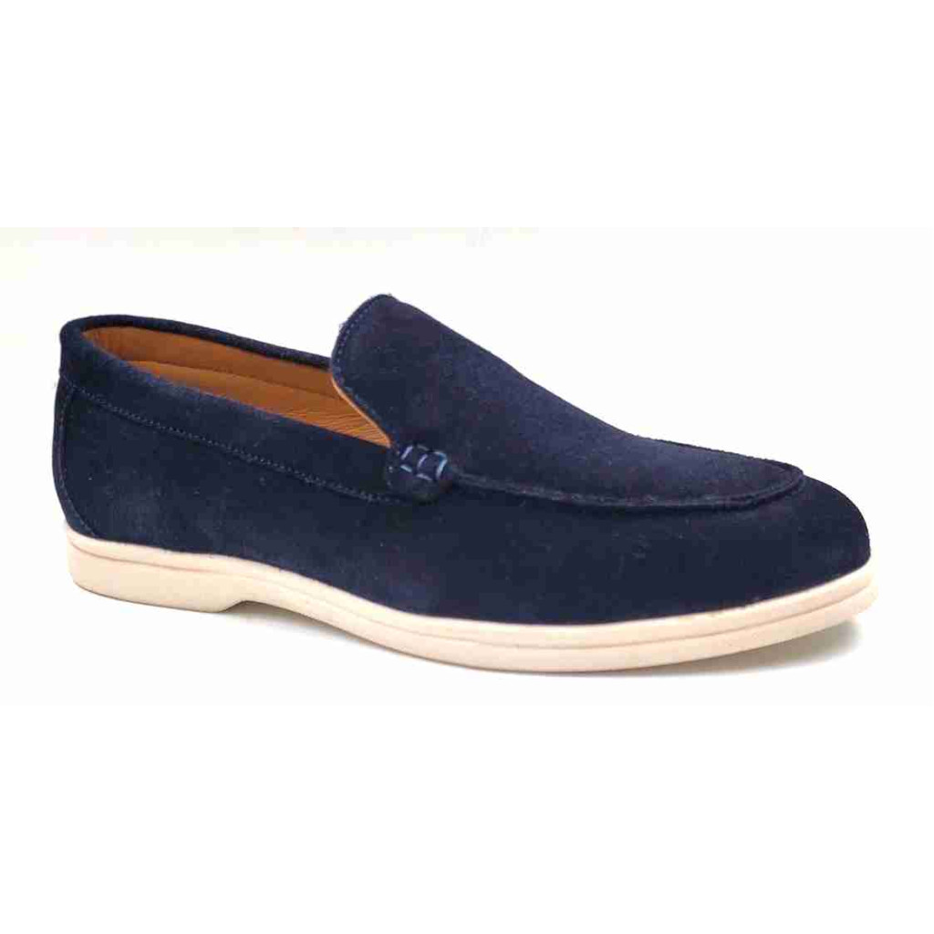 SA-07: Balujas Navy Blue Casual Loafers