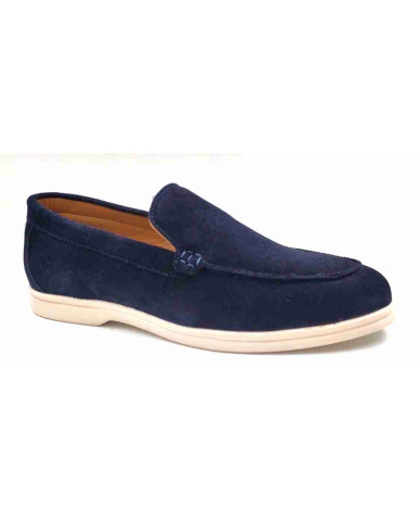 SA-07: Balujas Navy Blue Casual Loafers