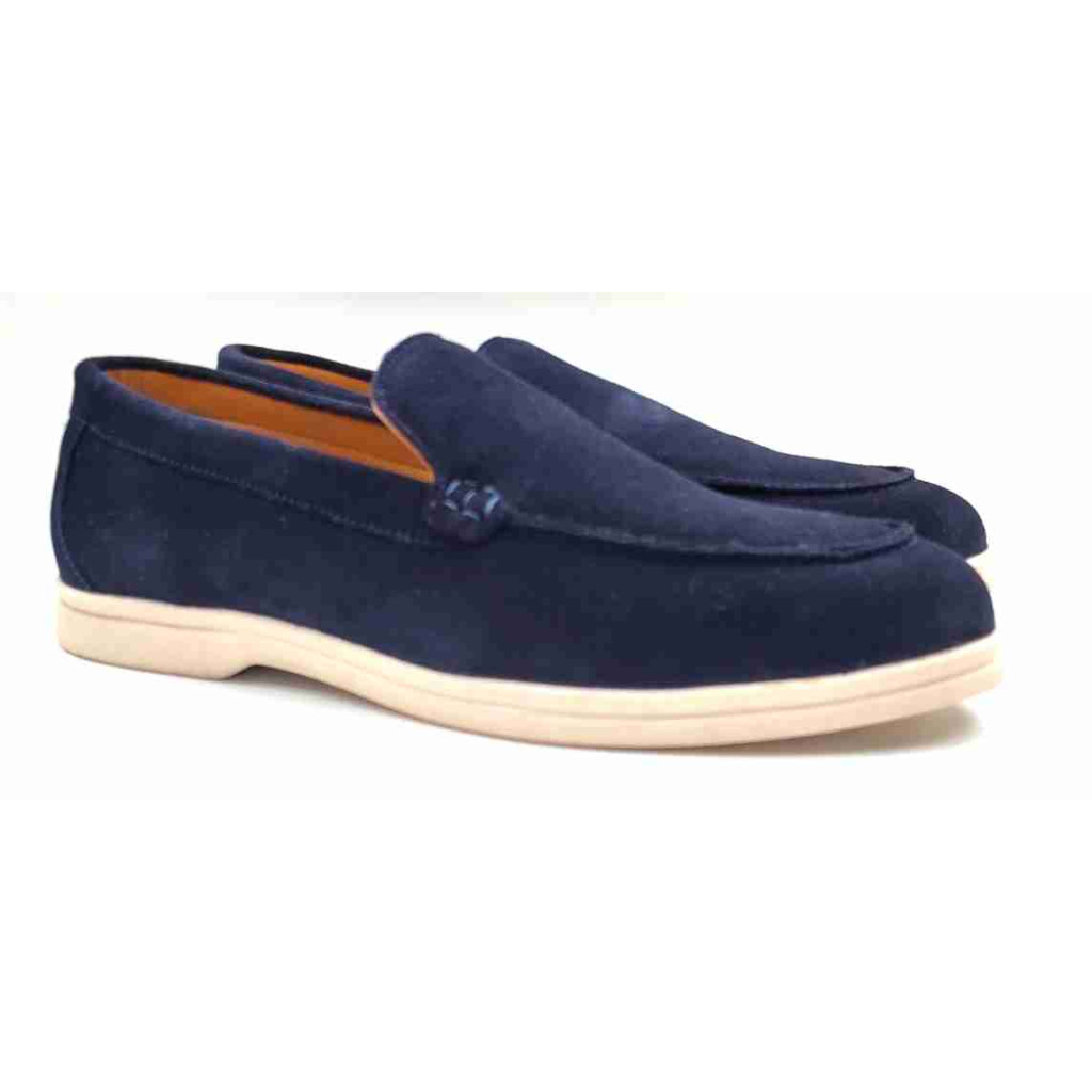 SA-07: Balujas Navy Blue Casual Loafers