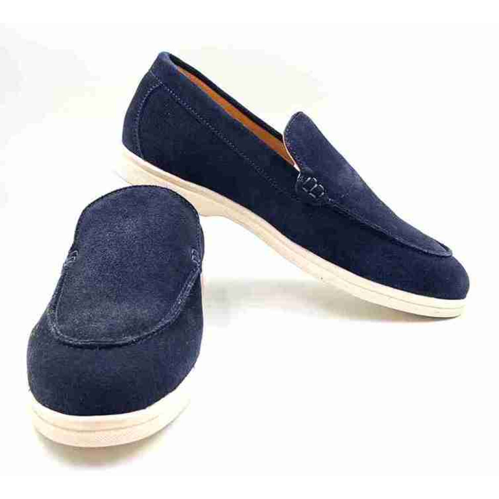 SA-07: Balujas Navy Blue Casual Loafers