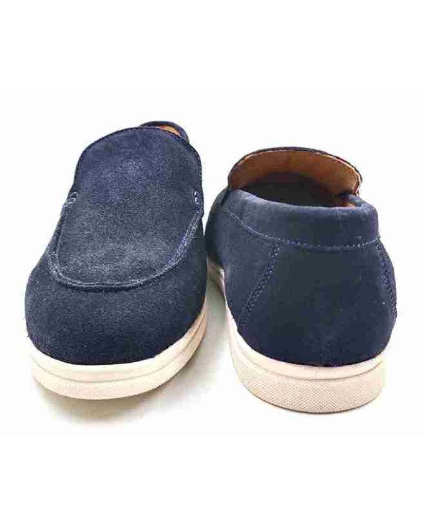 SA-07: Balujas Navy Blue Casual Loafers