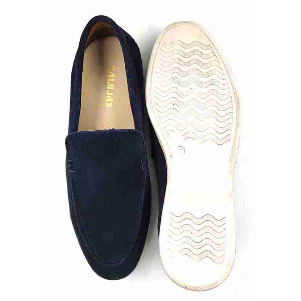 SA-07: Balujas Navy Blue Casual Loafers