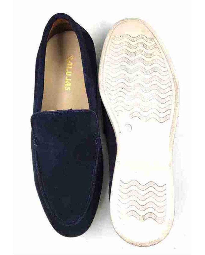 SA-07: Balujas Navy Blue Casual Loafers