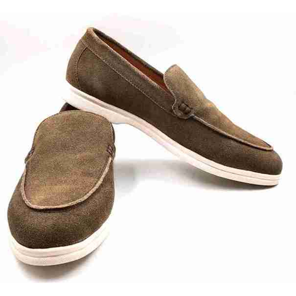 SA-07: Balujas Olive Casual Loafers