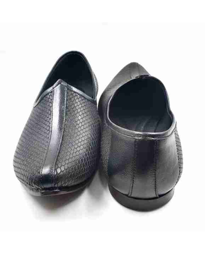 25002: Balujas Black Men's Mojari