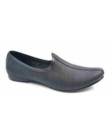25002: Balujas Black Men's Mojari