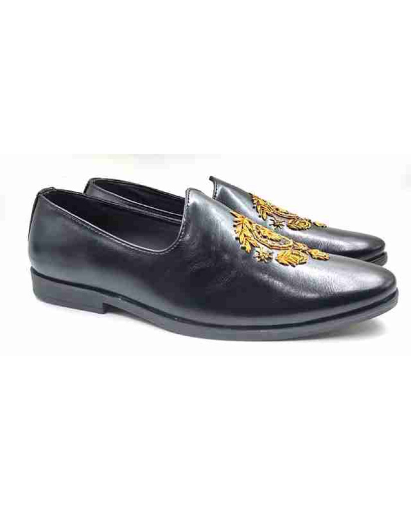 55561: Balujas Men's Black Jutti