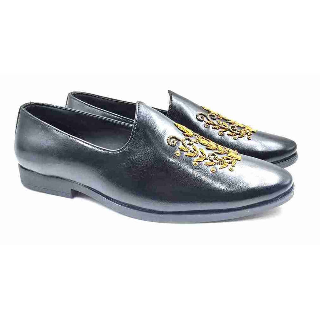55562: Balujas Men's Black Jutti