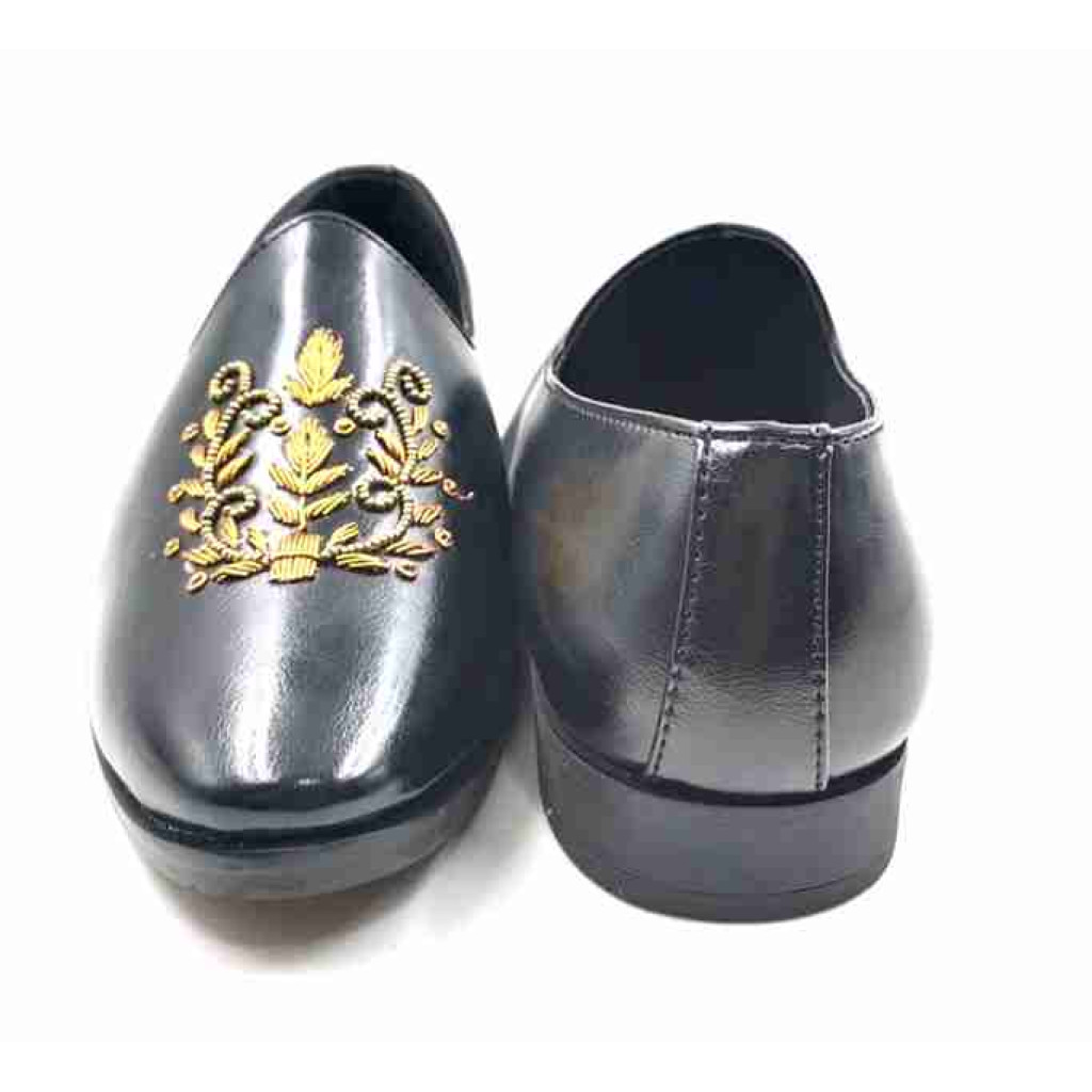 55562: Balujas Men's Black Jutti