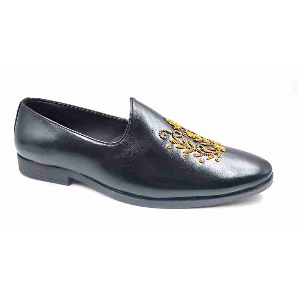 55562: Balujas Men's Black Jutti