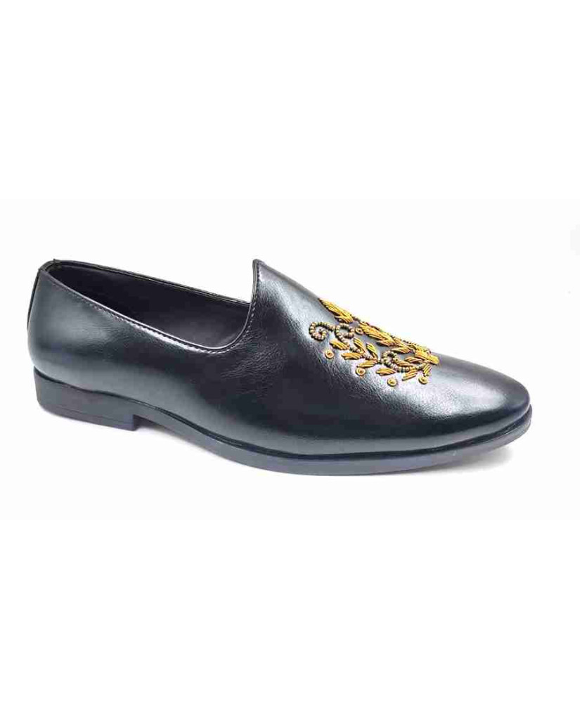 55562: Balujas Men's Black Jutti