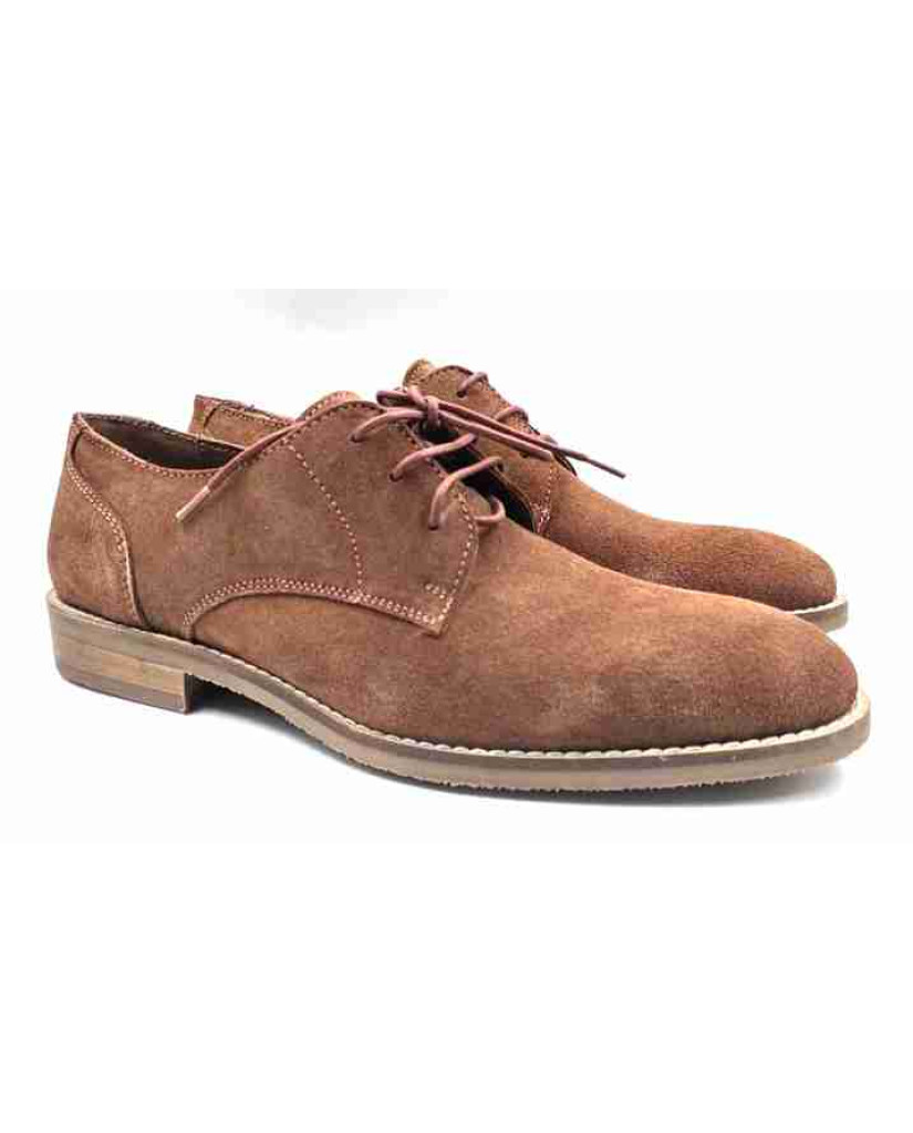 FLEX 03-SWD: Balujas D-Tan Oxford Suede Shoes