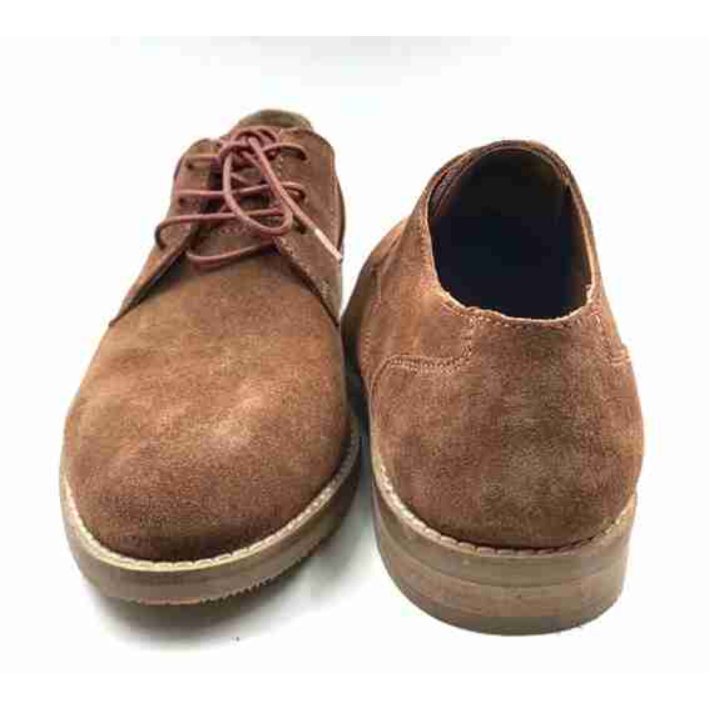 FLEX 03-SWD: Balujas D-Tan Oxford Suede Shoes