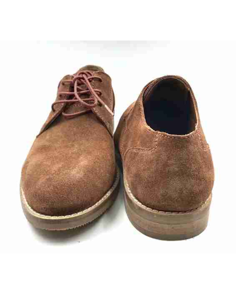 FLEX 03-SWD: Balujas D-Tan Oxford Suede Shoes