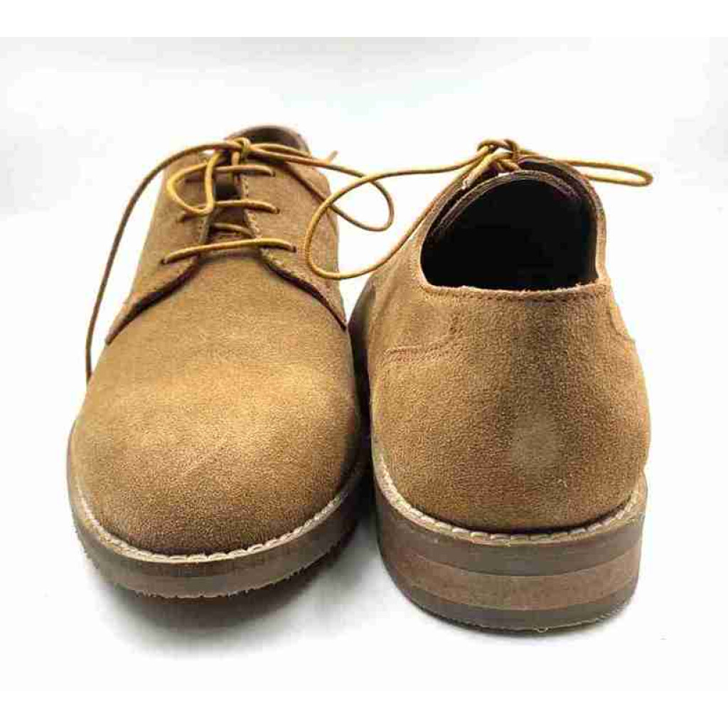 FLEX 03-SWD: Balujas L-Tan Oxford Suede Shoes