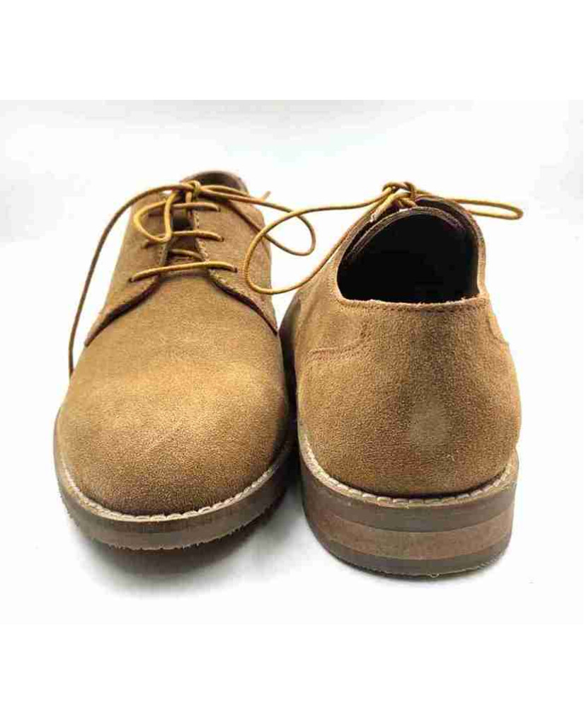 FLEX 03-SWD: Balujas L-Tan Oxford Suede Shoes