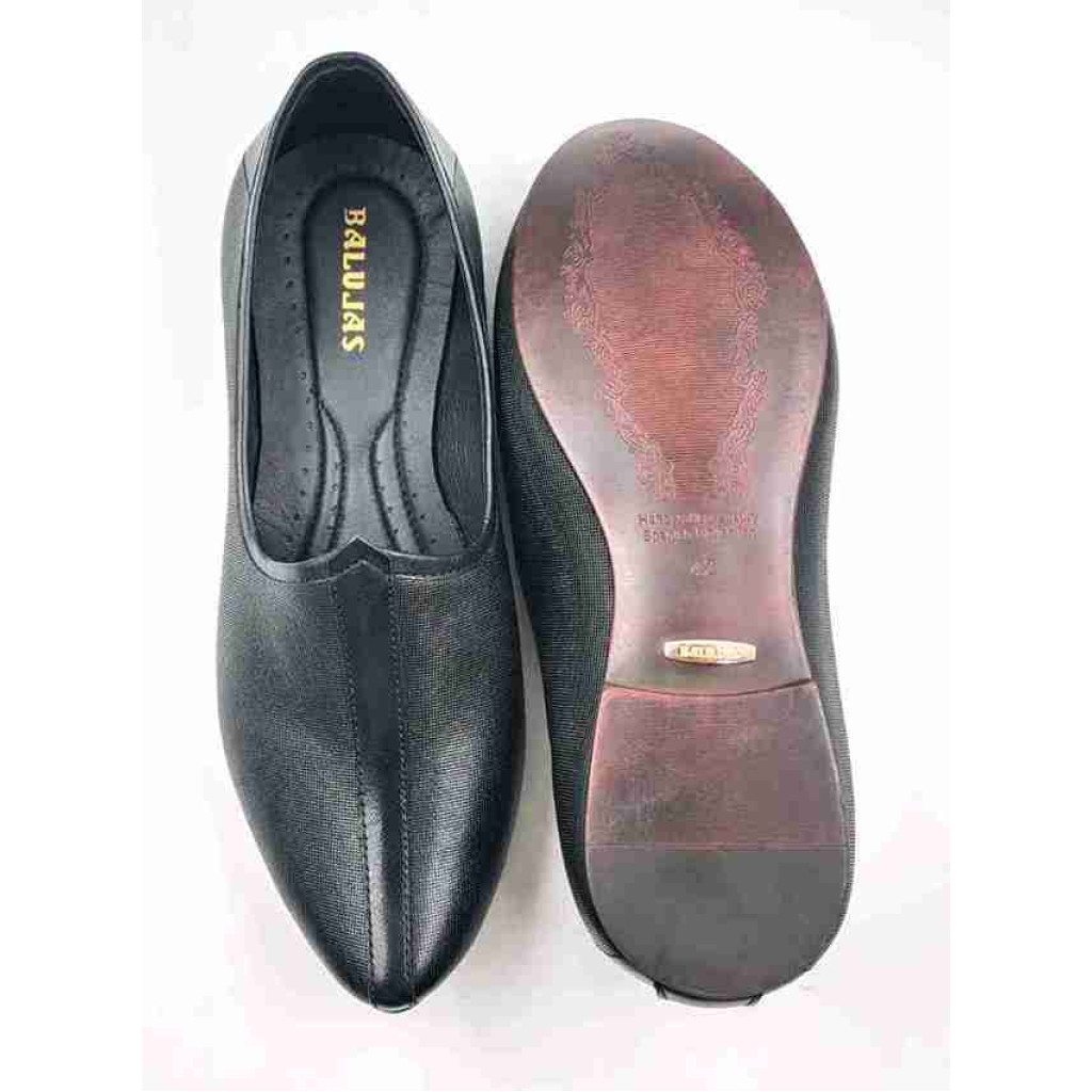 NG-11: Balujas Black Men's Mojari
