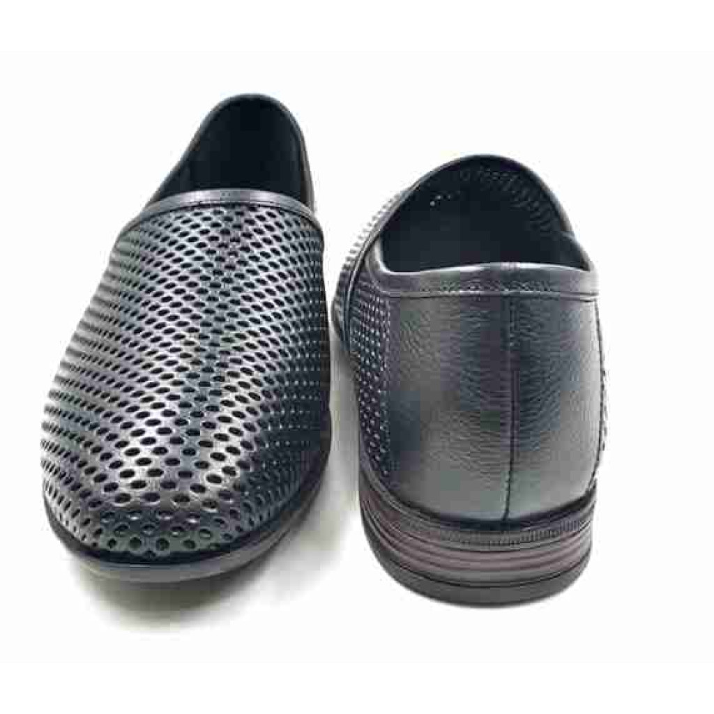 WC11: Balujas Black summer shoe for men