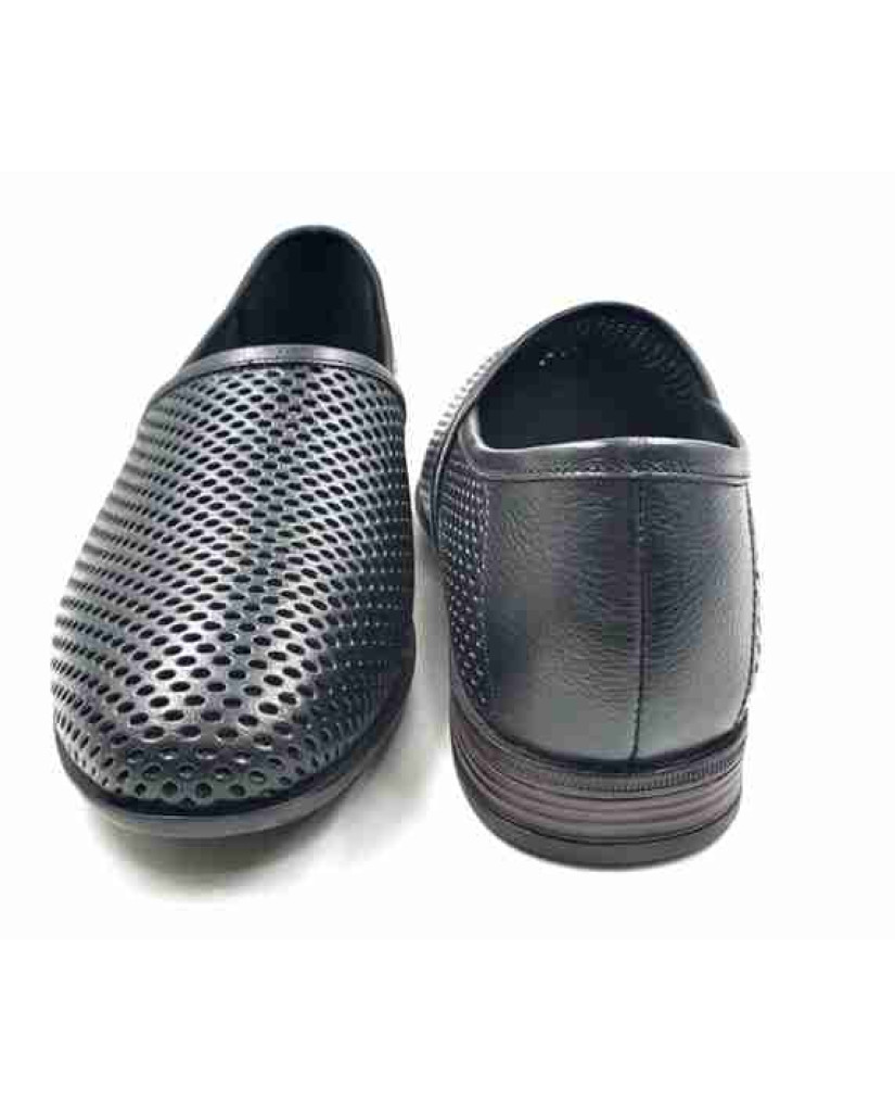 WC11: Balujas Black summer shoe for men