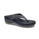 6337: Balujas Black Wedge Heel Ladies Slipper