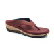 6337: Balujas Brown Wedge Heel Ladies Slipper
