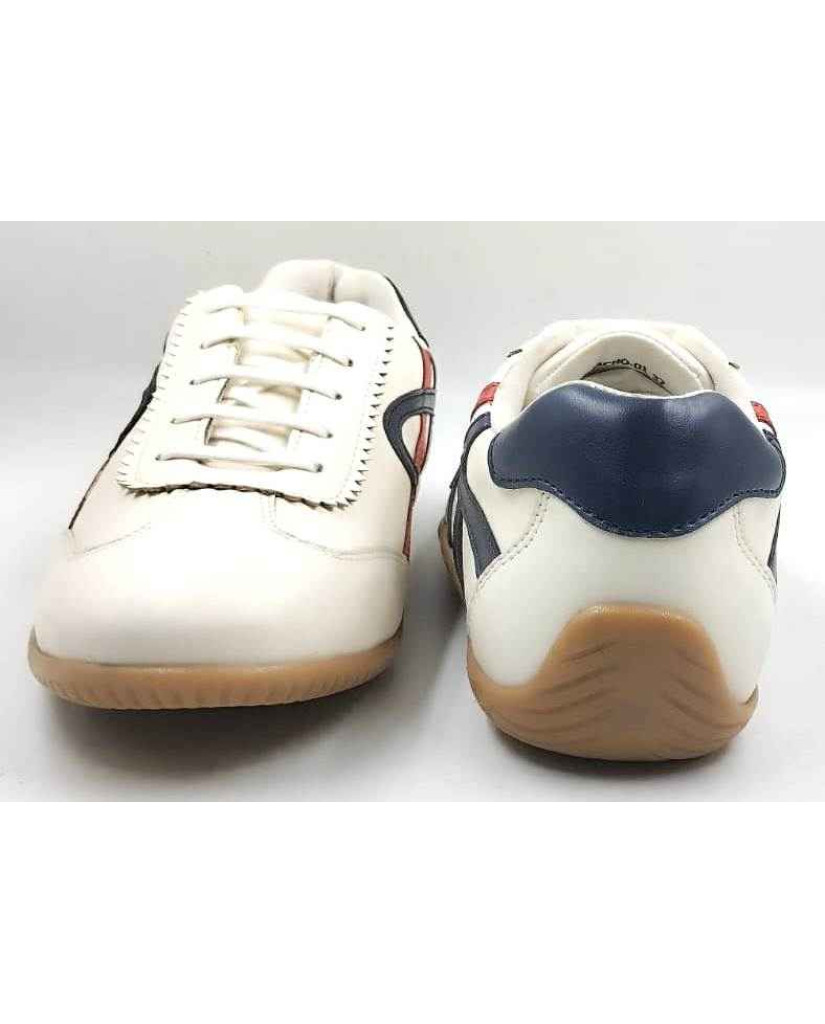 Macho-01 Balujas White-Blue Casual Shoes