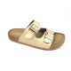 Bal-250 : Balujas Gold Flat Ladies Slippers