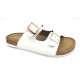 Bal-250 : Balujas White Flat Ladies Slippers