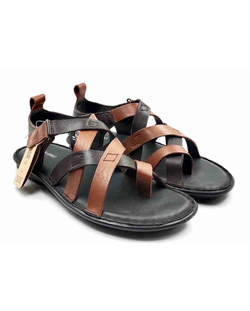 5612: Mardi Gras Drift Criss Cross Strap Sandals