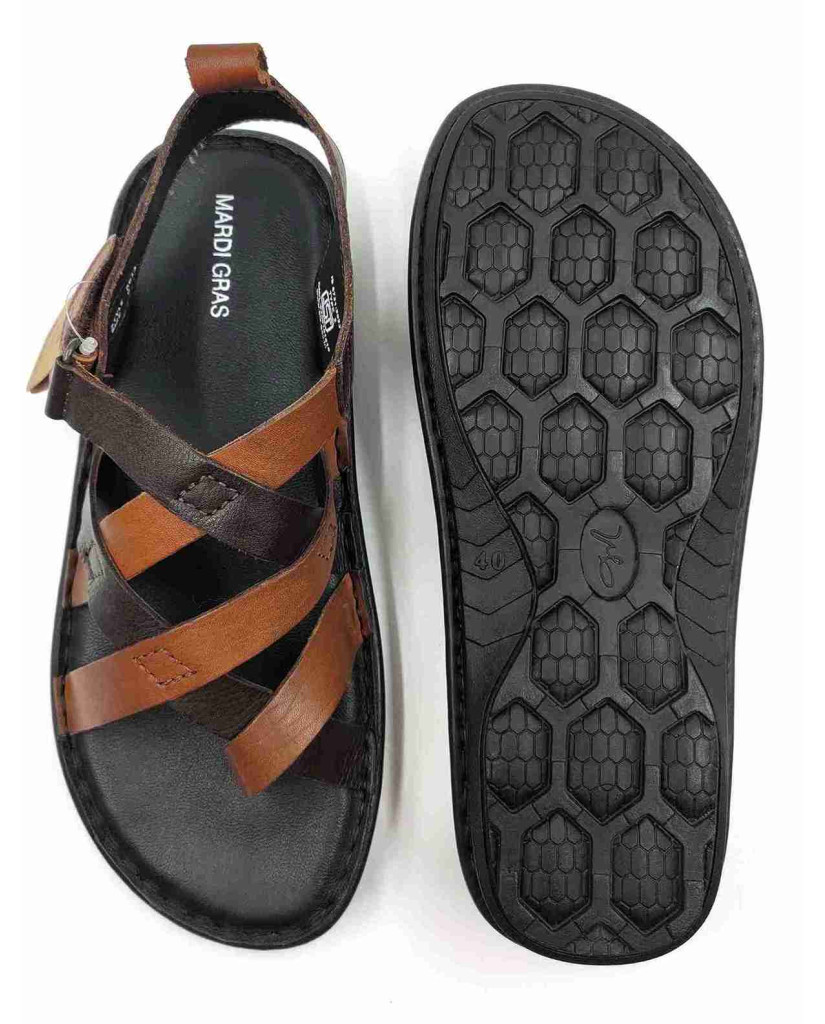 5612: Mardi Gras Drift Criss Cross Strap Sandals