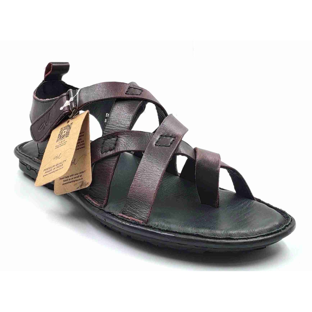 5616: Mardi Gras Drift Criss Cross Strap Sandals
