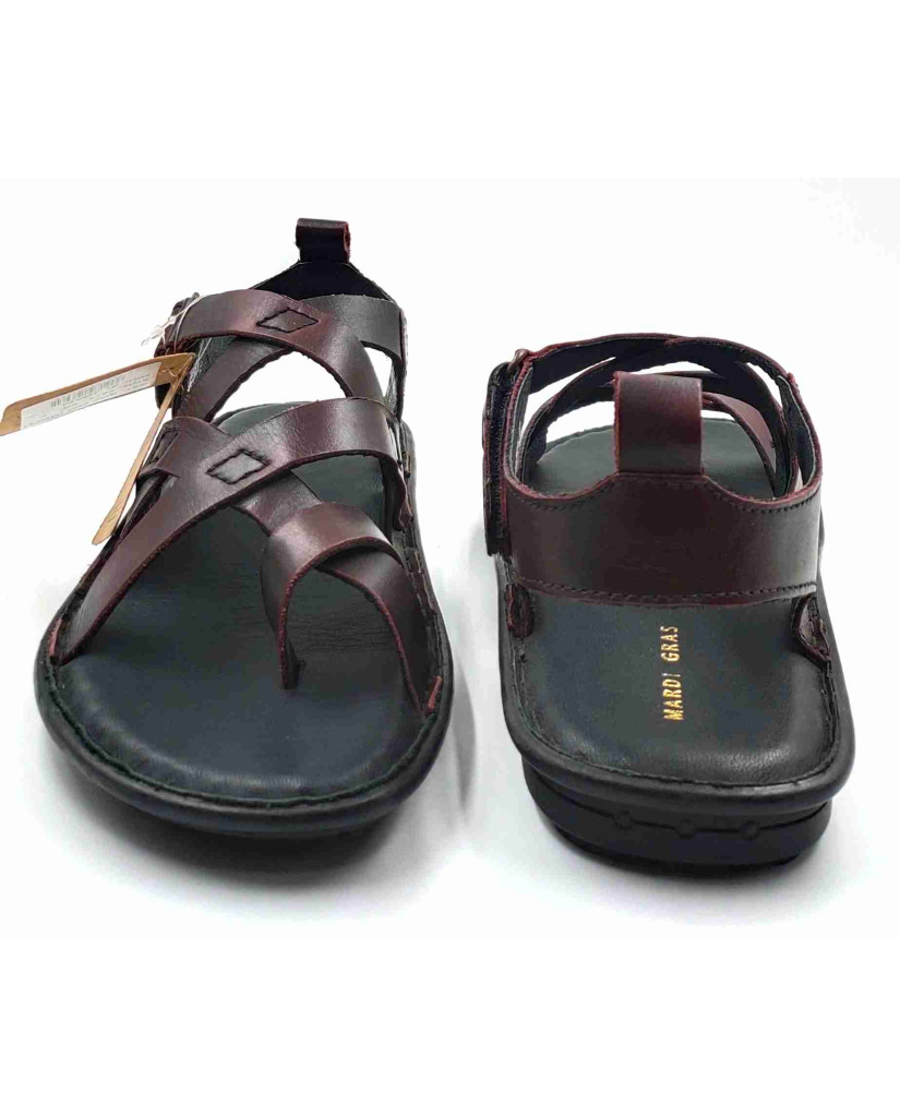 5616: Mardi Gras Drift Criss Cross Strap Sandals