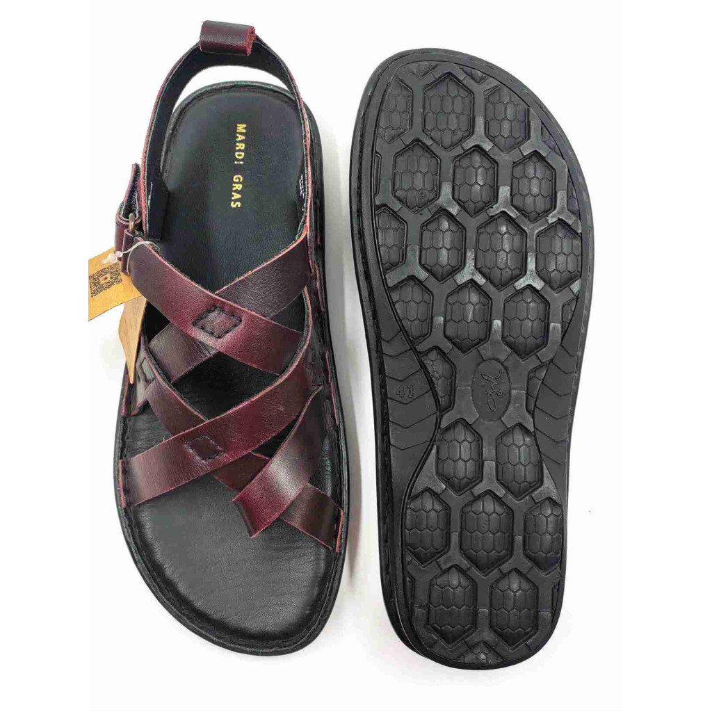 5616: Mardi Gras Drift Criss Cross Strap Sandals