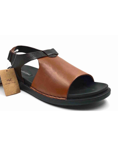 5732: Mardi Gras Brown Arog Slingback Sandal