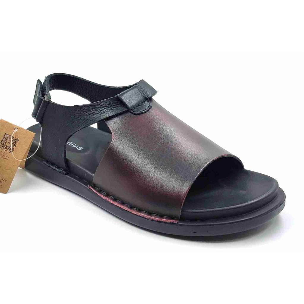 5732: Mardi Gras Burgundy Arog Slingback Sandal