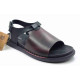 5732: Mardi Gras Burgundy Arog Slingback Sandal
