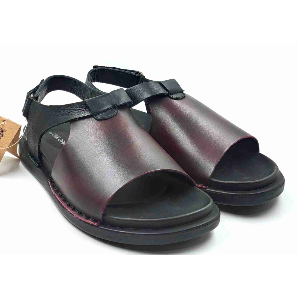 5732: Mardi Gras Burgundy Arog Slingback Sandal