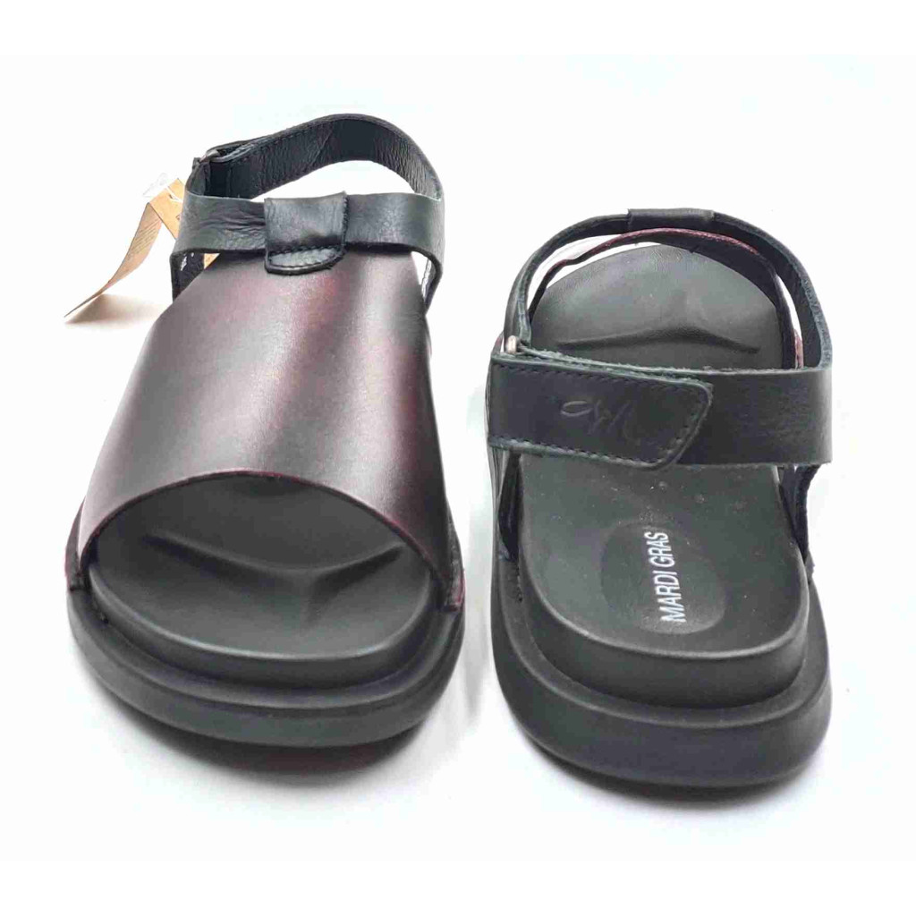 5732: Mardi Gras Burgundy Arog Slingback Sandal