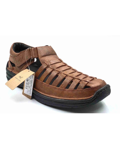 7473: Mardi Gras Tan Roman Sandal