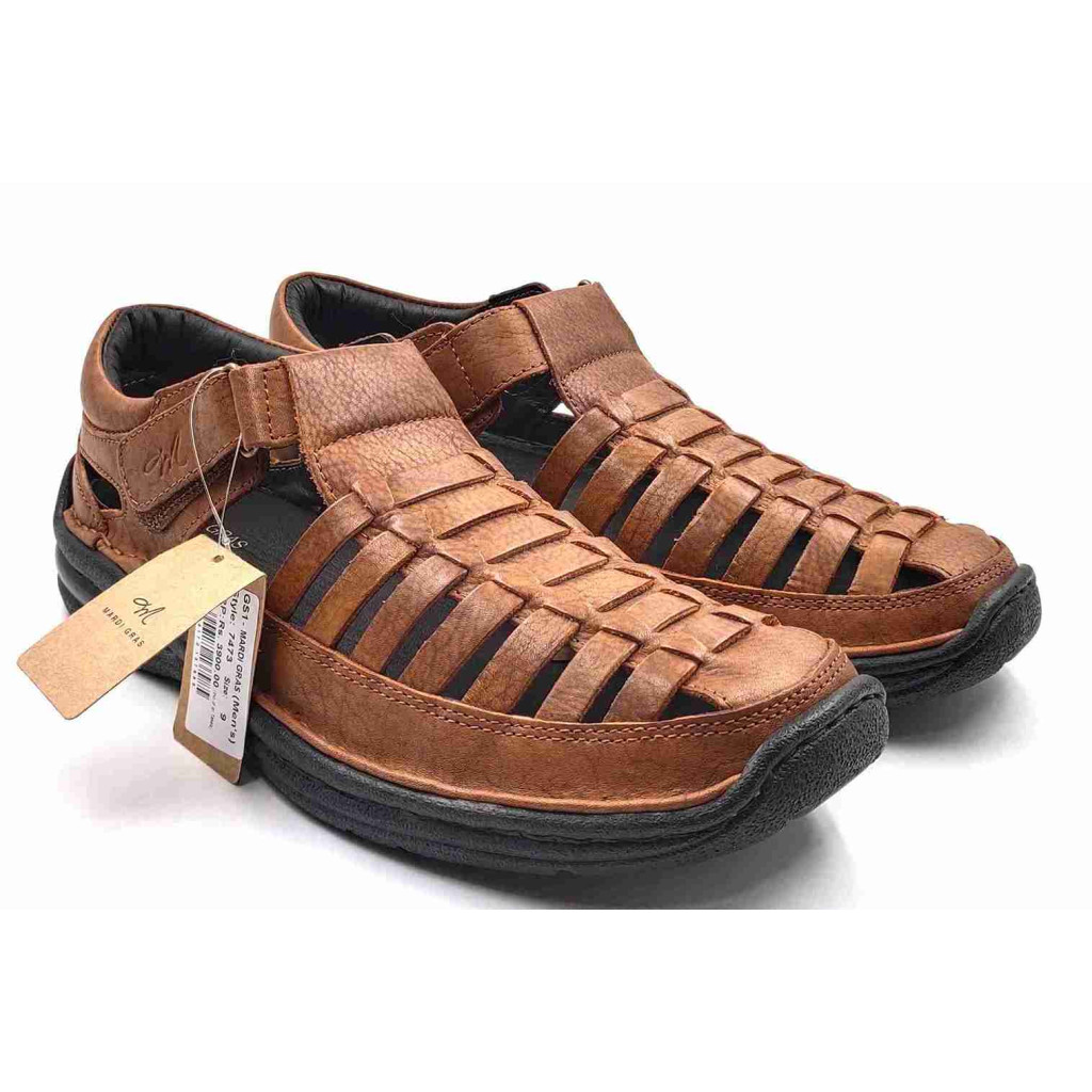 7473: Mardi Gras Tan Roman Sandal