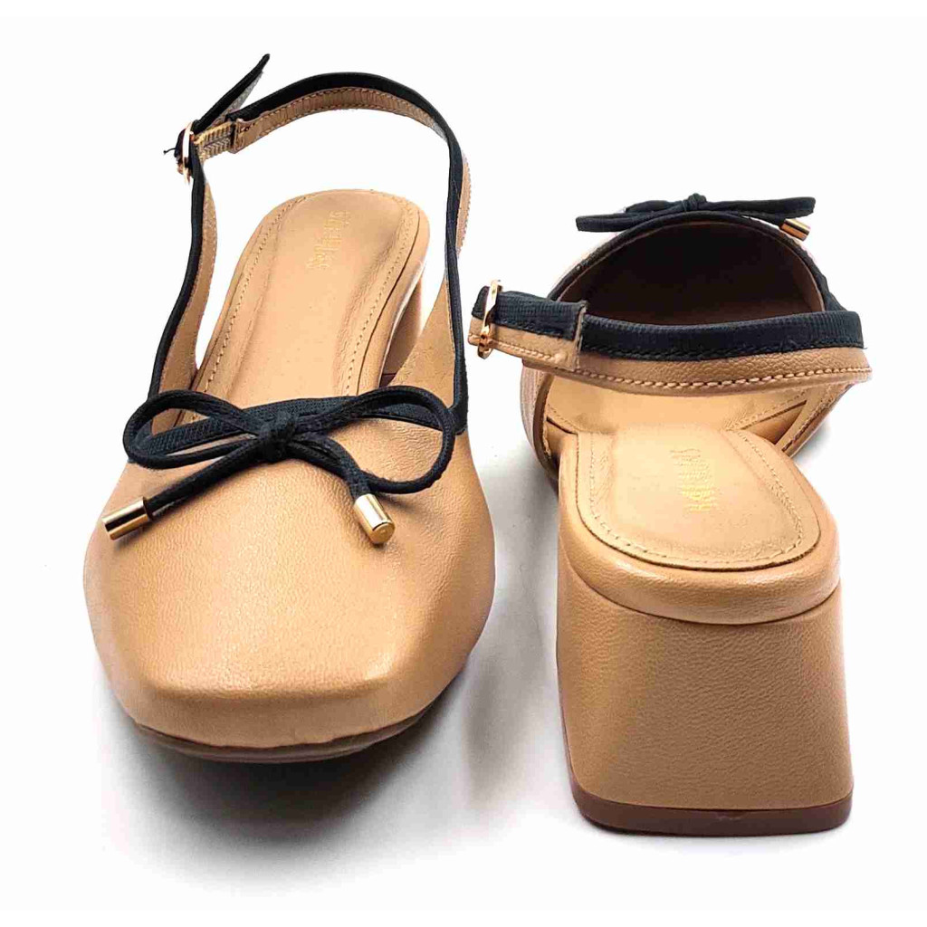 H-13 CHATTI Balujas Women Beige Block Heel Belly
