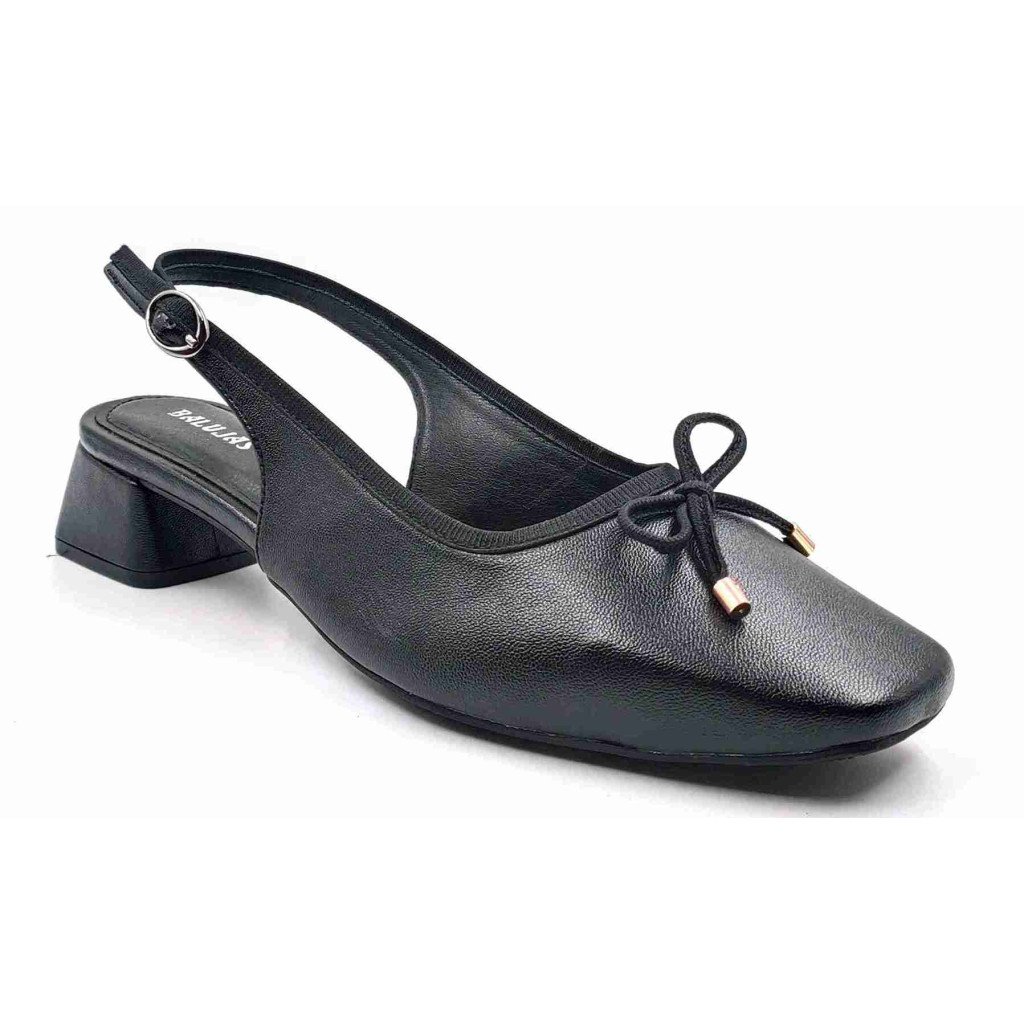 H-13 CHATTI Balujas Women Black Block Heel Belly