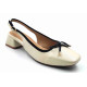 H-13 CHATTI Balujas Women Off-White Block Heel Belly